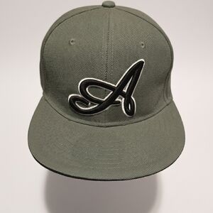 Gray Baseball Cap with Black Logo